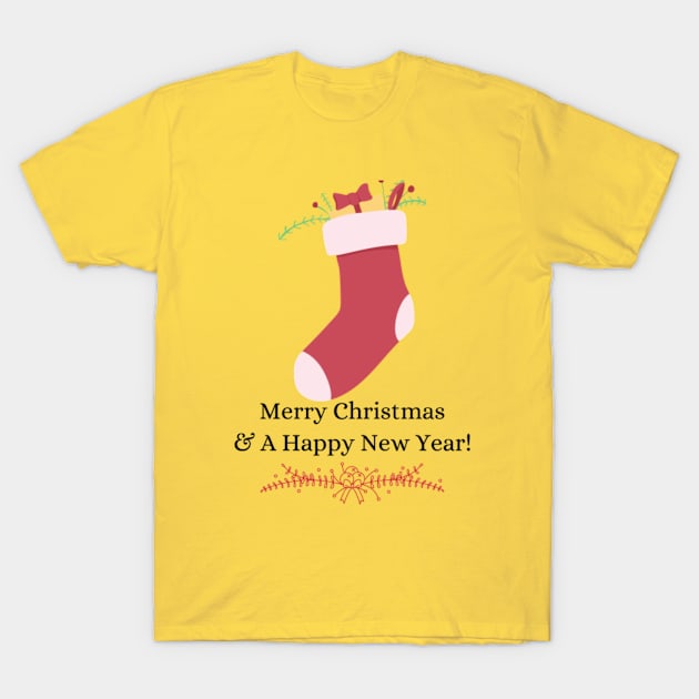 Merry Christmas and Happy New Year T-Shirt by Christamas Clothing